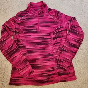 💥SALE💥 Xersio, Large, Zippered Athletic Long Sleeve Top, Fushia, Pink, Maroon